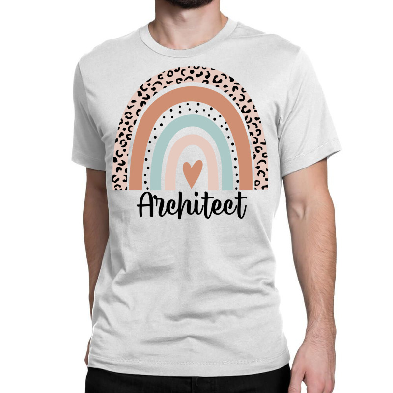 Architect Rainbow Leopard Funny Architectural Love Stars Classic T-shirt | Artistshot