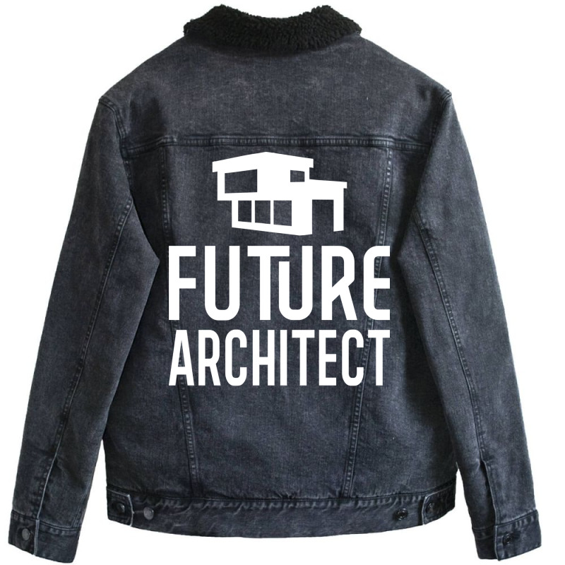 Future Architect Girl Unisex Sherpa-lined Denim Jacket | Artistshot