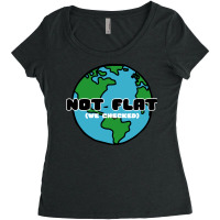 Not Flat We Checked 70s Women's Triblend Scoop T-shirt | Artistshot