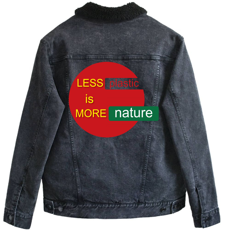 Less Is More Vintage Unisex Sherpa-lined Denim Jacket | Artistshot