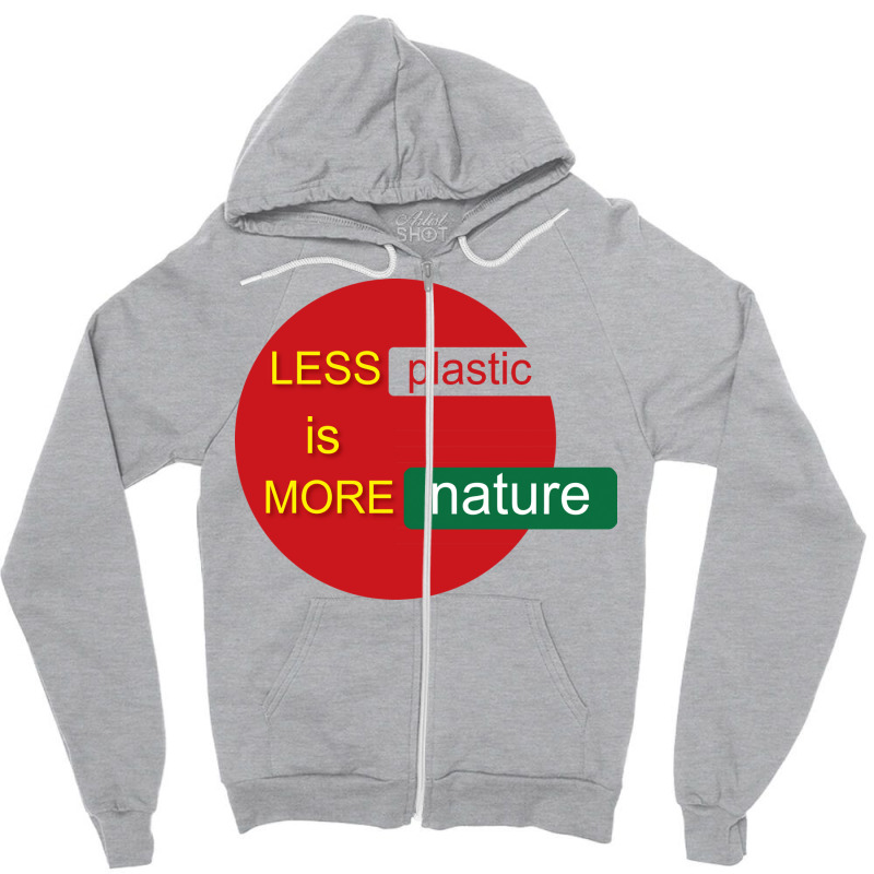 Less Is More Vintage Zipper Hoodie | Artistshot