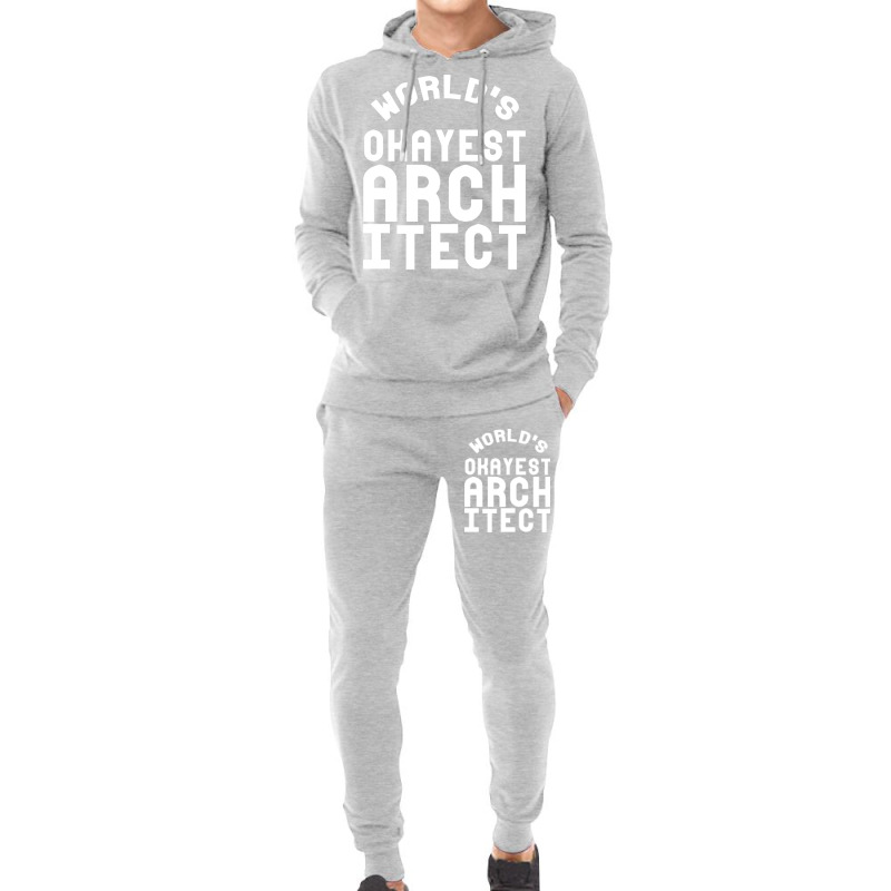 Worlds Okayest Architect Girl Hoodie & Jogger Set | Artistshot