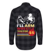 Arm Wrestle For 5 Arm Aesthetic Flannel Shirt | Artistshot