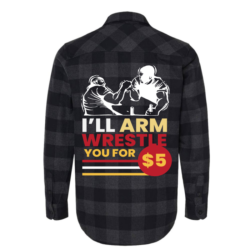 Arm Wrestle For 5 Arm Aesthetic Flannel Shirt | Artistshot