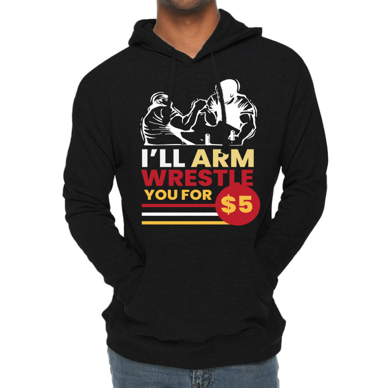 Arm Wrestle For 5 Arm Aesthetic Lightweight Hoodie | Artistshot