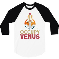 Occupy Venus Venus Planet Space Lover 3/4 Sleeve Shirt | Artistshot