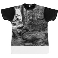 Black And White Landscape Cool Girl Graphic T-shirt | Artistshot