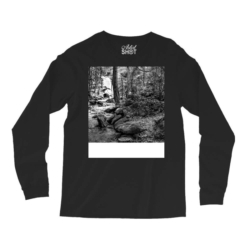 Black And White Landscape Cool Girl Long Sleeve Shirts | Artistshot