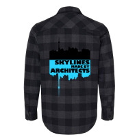 Skylines Made By Architects  Gift Flannel Shirt | Artistshot