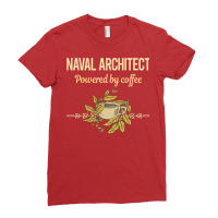 Powered By Coffee Naval Architect Hippie Ladies Fitted T-shirt | Artistshot