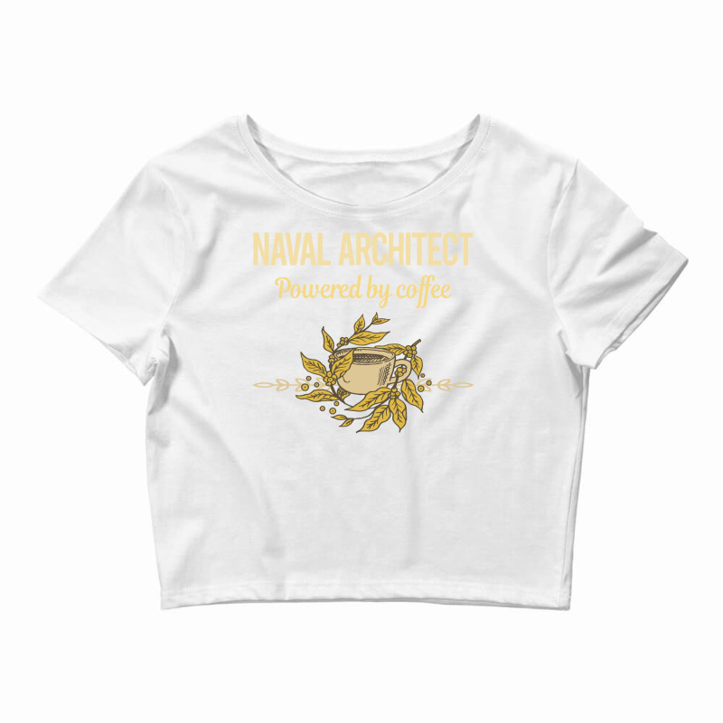 Powered By Coffee Naval Architect Hippie Crop Top by querolezoti0 | Artistshot