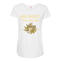 Powered By Coffee Naval Architect Hippie Maternity Scoop Neck T-shirt | Artistshot