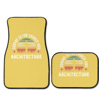 Church And Architecture Funny Christian Faith Gift Green Full Set Car Mats | Artistshot