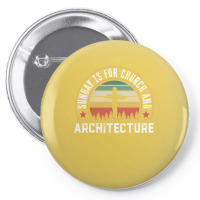 Church And Architecture Funny Christian Faith Gift Green Pin-back Button | Artistshot