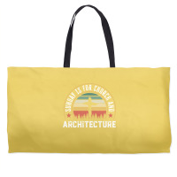 Church And Architecture Funny Christian Faith Gift Green Weekender Totes | Artistshot