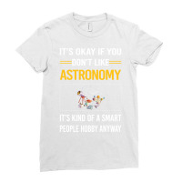 Funny Smart People Astronomy Nature Ladies Fitted T-shirt | Artistshot