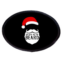 Believe In The Beard Oval Patch | Artistshot