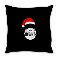 Believe In The Beard Throw Pillow | Artistshot