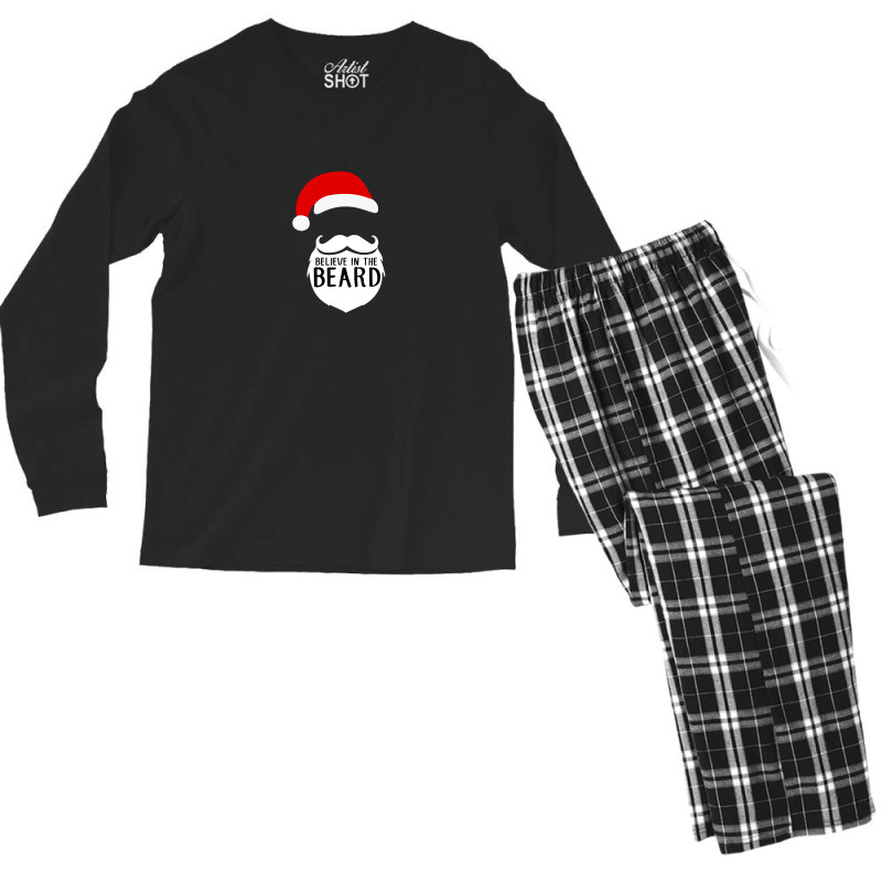 Believe In The Beard Men's Long Sleeve Pajama Set | Artistshot