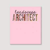 Landscape Architect Leopard Print Funny Boy Portrait Canvas Print | Artistshot