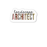 Landscape Architect Leopard Print Funny Boy Sticker | Artistshot