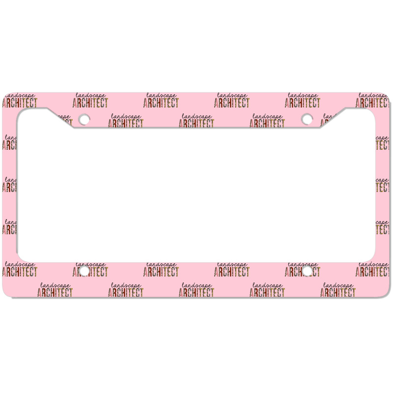 Landscape Architect Leopard Print Funny Boy License Plate Frame | Artistshot