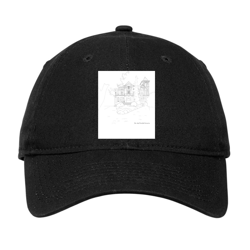 Old Manor House Architectyral Design Adjustable Cap by traberalrnl | Artistshot