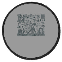 Vintage Astronomy Tools Yellow Round Patch | Artistshot