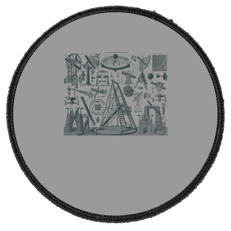 Vintage Astronomy Tools Yellow Round Patch | Artistshot