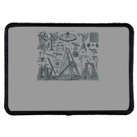 Vintage Astronomy Tools Yellow Rectangle Patch | Artistshot