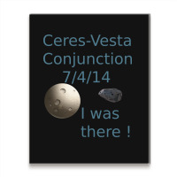 Ceres Vesta Conjunction Asteroids Green Metal Print Vertical | Artistshot