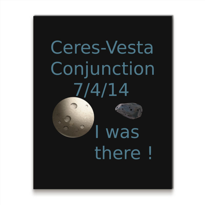 Ceres Vesta Conjunction Asteroids Green Metal Print Vertical | Artistshot