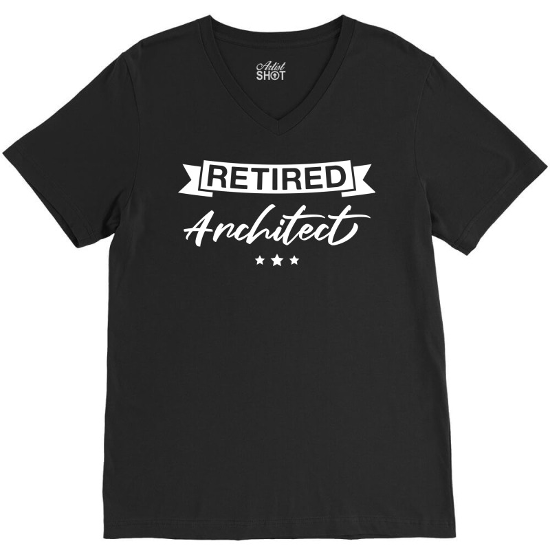 Retired Architect Retro Architects Retirement V-neck Tee | Artistshot