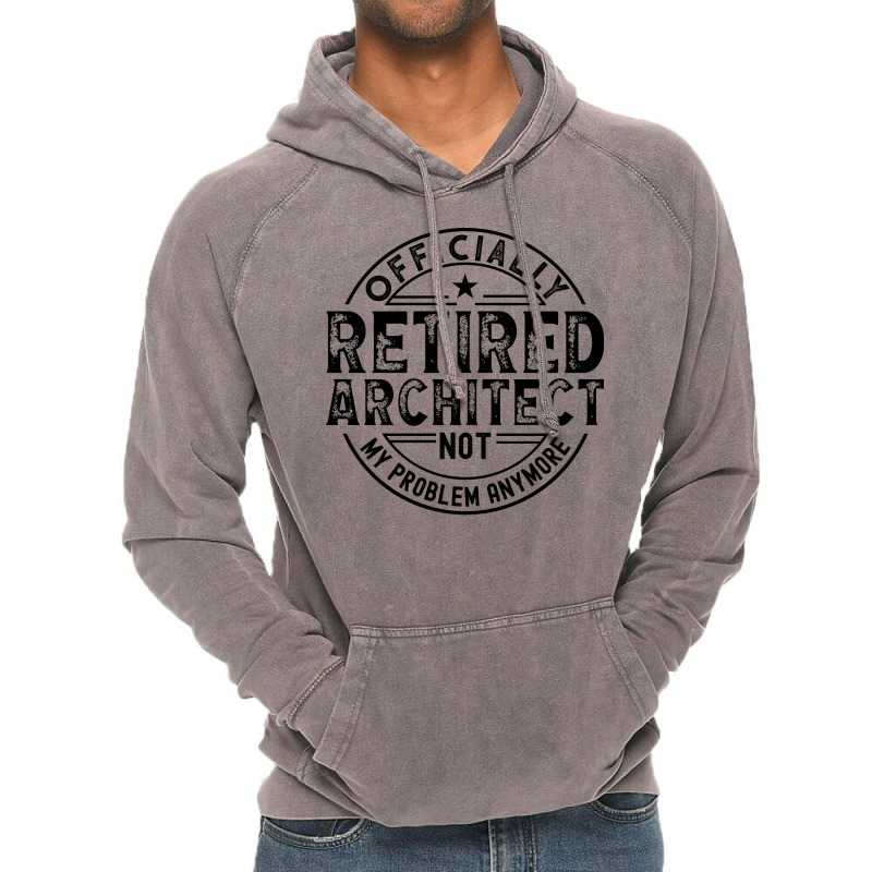 Retired Architect Nature Vintage Hoodie | Artistshot