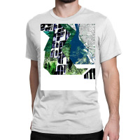 The City In Bedrock Map Ecopop Collage Trending Classic T-shirt | Artistshot