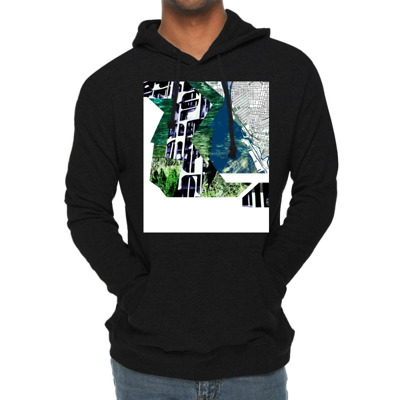 The City In Bedrock Map Ecopop Collage Trending Lightweight Hoodie | Artistshot