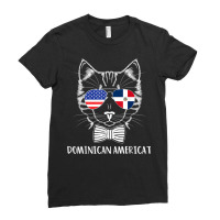 Dominican Republic Half Dominican Half American T Shirt Ladies Fitted T-shirt | Artistshot