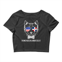 Dominican Republic Half Dominican Half American T Shirt Crop Top | Artistshot