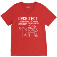 Vintage Architect Definition Cool V-neck Tee | Artistshot