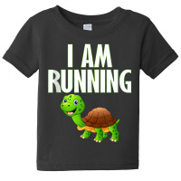 Slow Runner Turtle I Am Running Funny Runner Graphic Tank Top Baby Tee | Artistshot