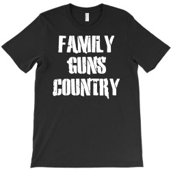 Custom Family, Guns, Country T-shirt By 