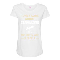 Funny 3 People Stargazing Stargaze 80s Maternity Scoop Neck T-shirt | Artistshot