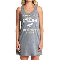 Funny 3 People Stargazing Stargaze 80s Tank Dress | Artistshot