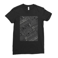 Electronic Music Producer And Synthesizer Lover 1 Ladies Fitted T-shirt | Artistshot