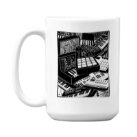 Electronic Musician Loves Synthesizers 15 Oz Coffee Mug | Artistshot