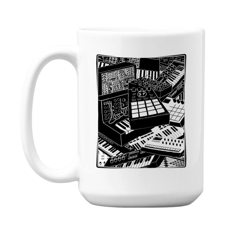 Electronic Musician Loves Synthesizers 15 Oz Coffee Mug | Artistshot