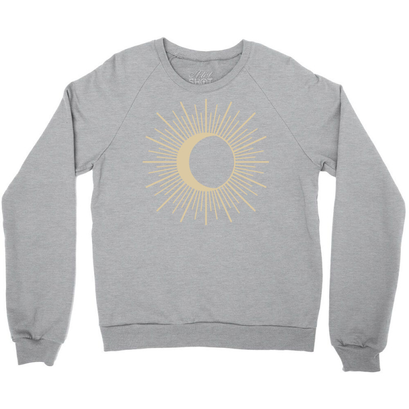 Sun Moon Eclipse Boho 80s Crewneck Sweatshirt | Artistshot