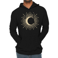 Sun Moon Eclipse Boho 80s Lightweight Hoodie | Artistshot