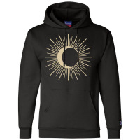 Sun Moon Eclipse Boho 80s Champion Hoodie | Artistshot