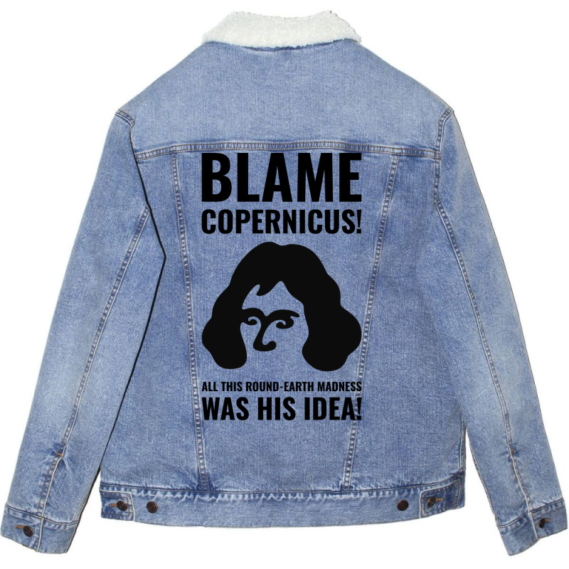 Blame Copernicus Girl Unisex Sherpa-lined Denim Jacket | Artistshot